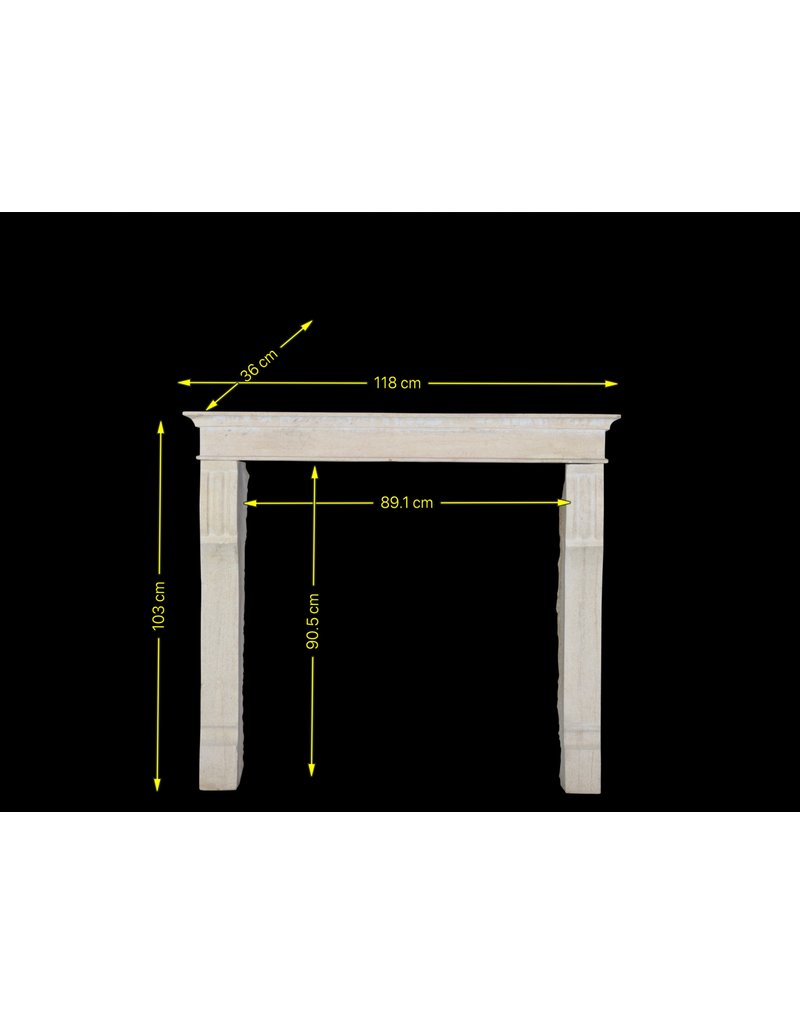 Small European Fireplace Surround In Stone For Timeless Interiors