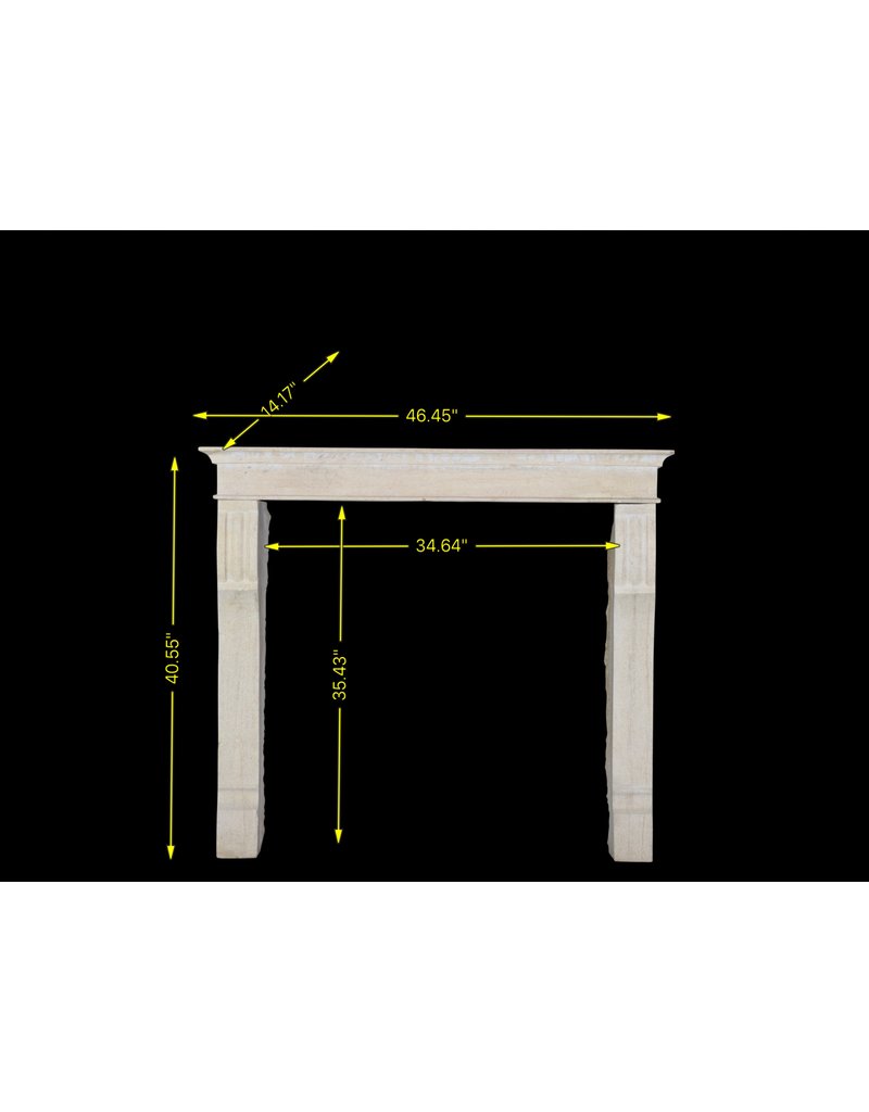 Small European Fireplace Surround In Stone For Timeless Interiors