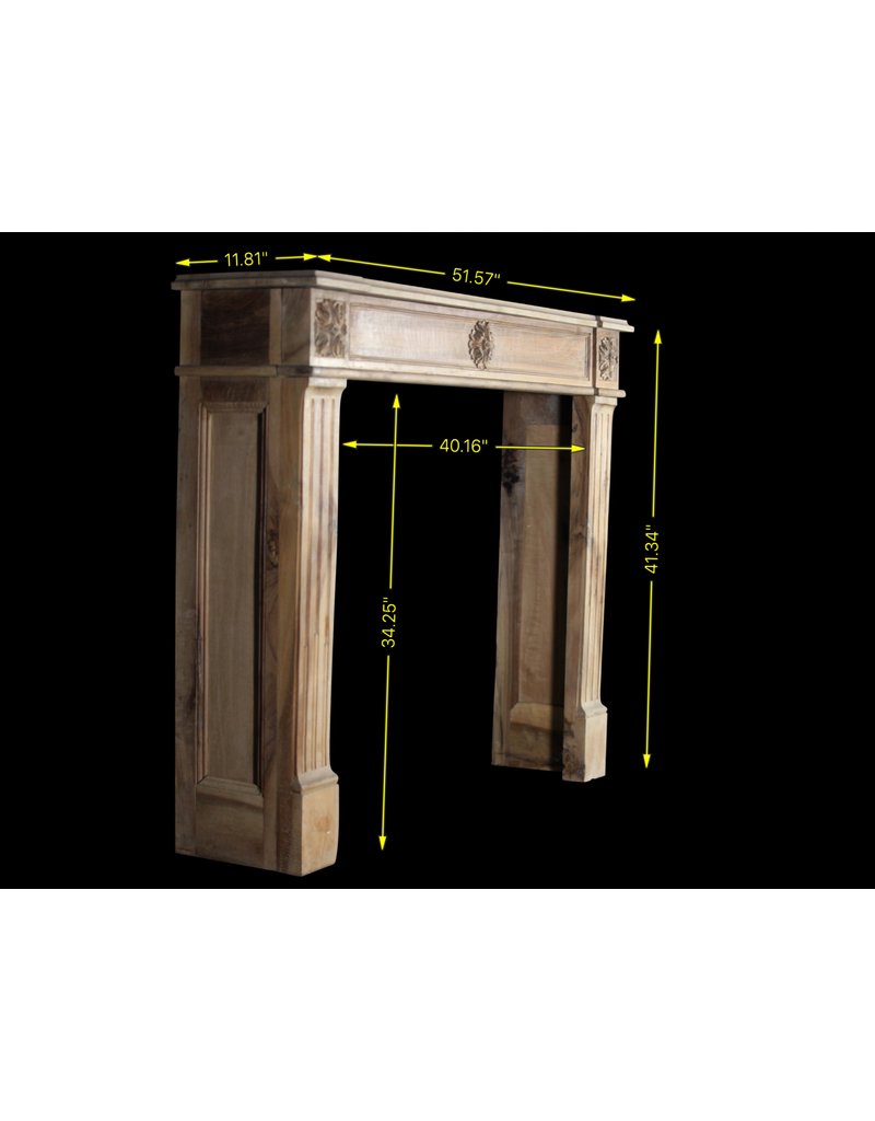 French Rustic Fireplace Surround In Oak