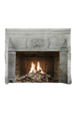 18Th Century Period French Country Limestone Fireplace Interior