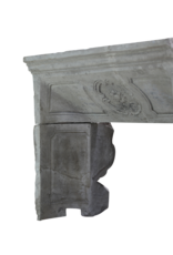 18Th Century Period French Country Limestone Fireplace Interior