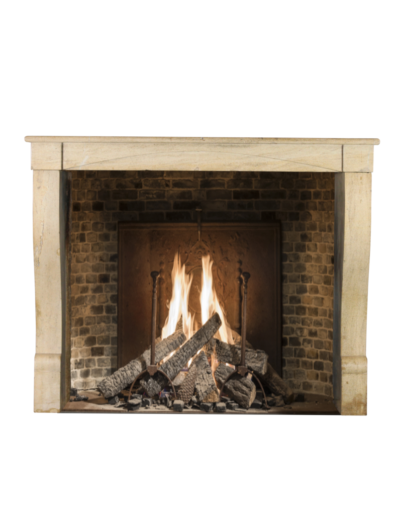 Maison Leon Van den Bogaert Feiner französischer Régence-Kamin aus hartem Kalkstein für moderne Einrichtungskonzepte