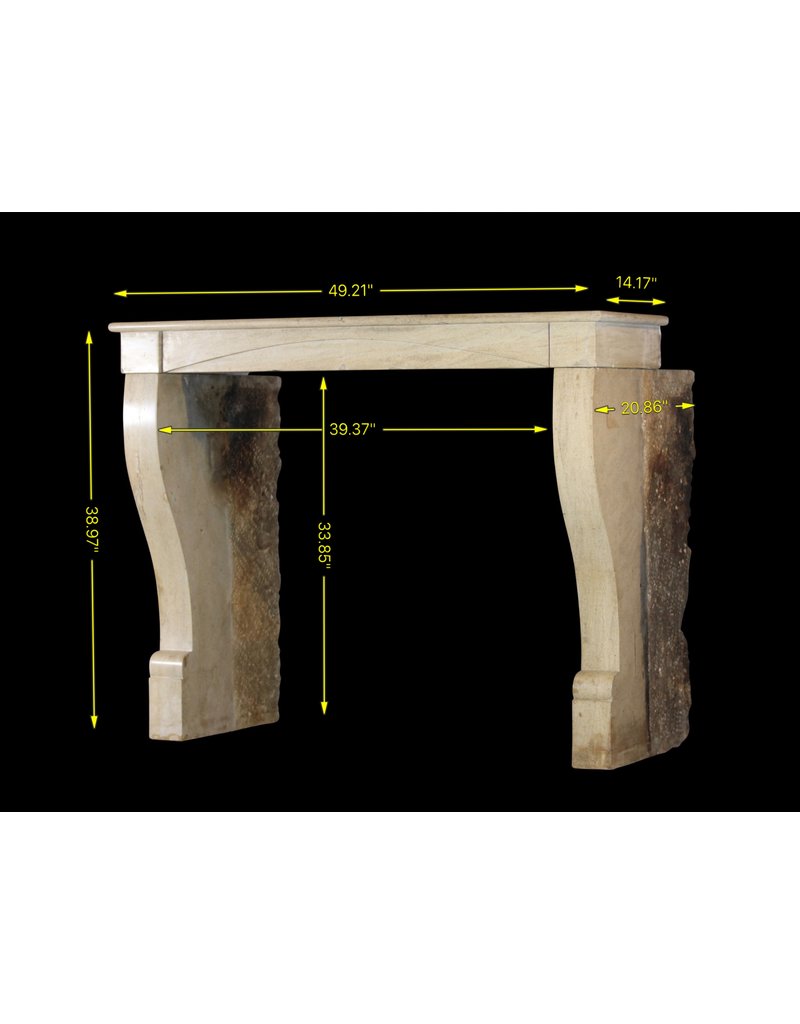 Fina Francesa Regency Con Chimenea De Piedra Caliza Dura Para Los Conceptos Modernos Interiores