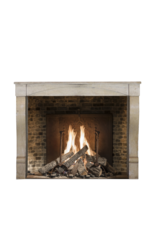 Small European Fireplace Surround In Limestone For Timeless Modern Interior Concept