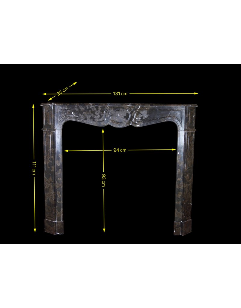 Clásica Francesa Campagnard Pompadour Antiguo Chimenea