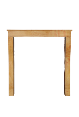 Maison Leon Van den Bogaert Small European Fireplace Surround In Limestone For Timeless Modern Interior Concept