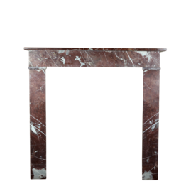 Maison Leon Van den Bogaert Small French Antique Marble Fireplace Surround