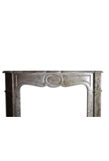 Small Vintage French Pompadour Fireplace Mantle