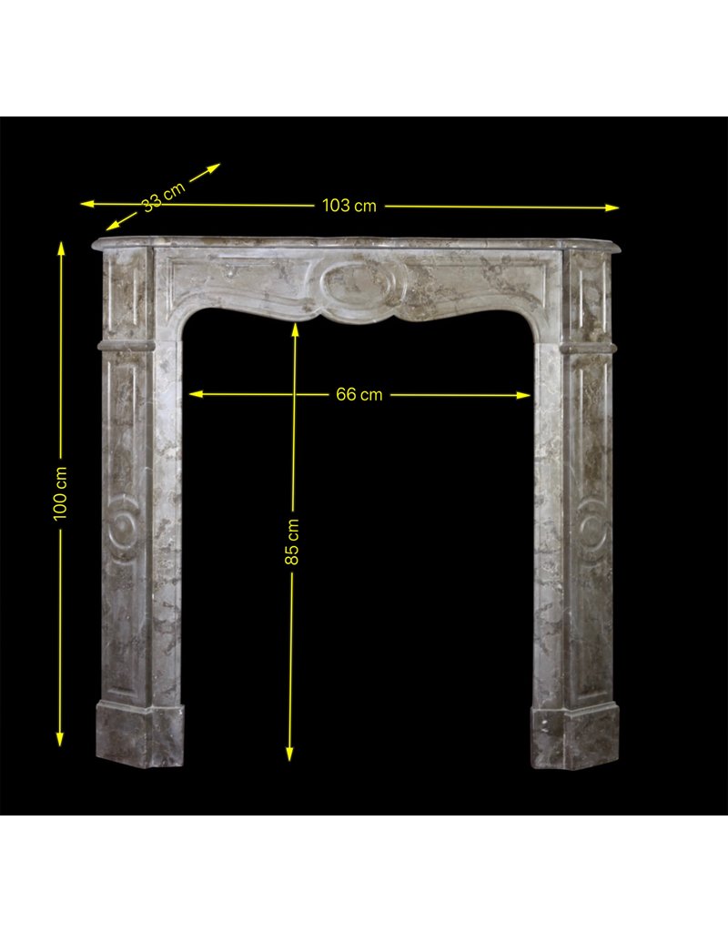 Kleine Vintage Franse Pompadour Sierschouw Mantel