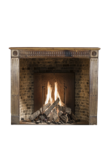 Small Rustic Wooden Fireplace Surround