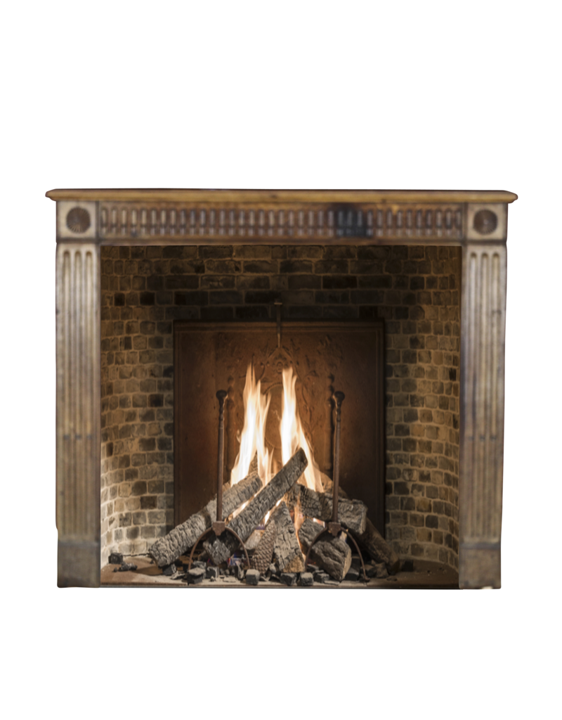 Small Rustic Wooden Fireplace Surround