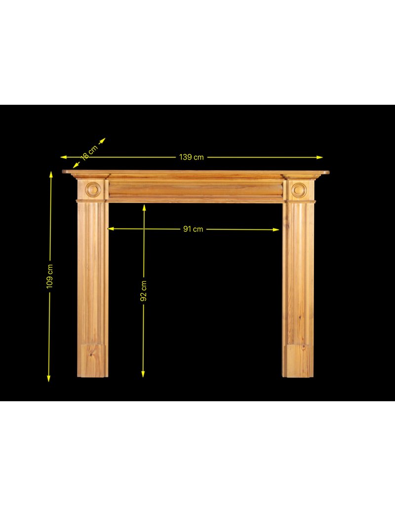 Classic British Fine Pine Fireplace Surround