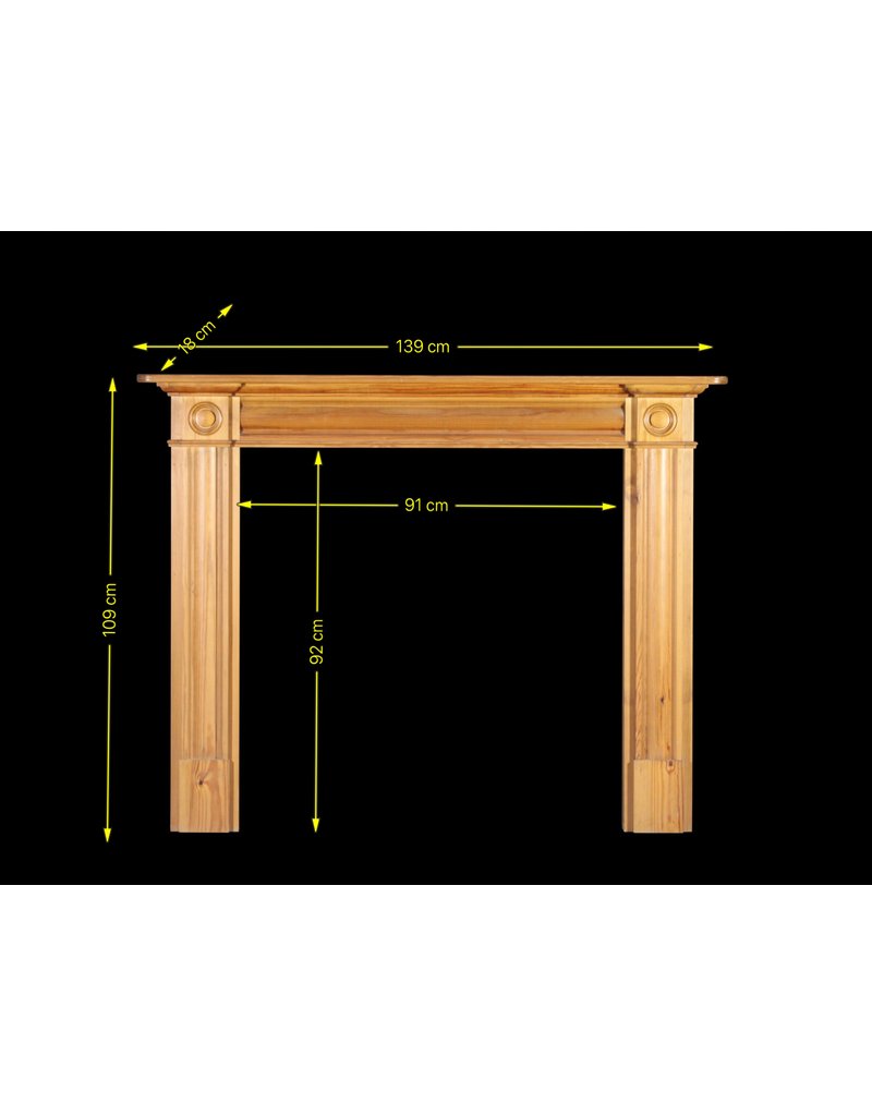 The Antique Fireplace Bank Classic British Fine Pine Fireplace Surround