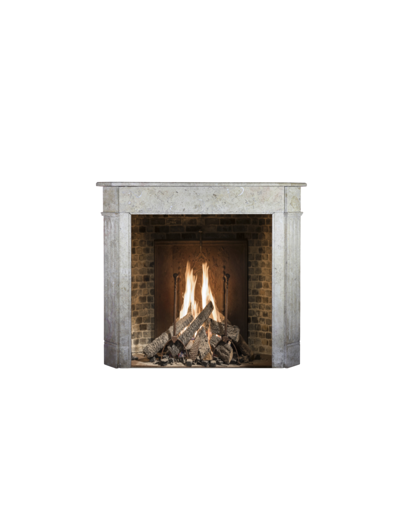 Small Marble Stone Classic Fireplace Mantle