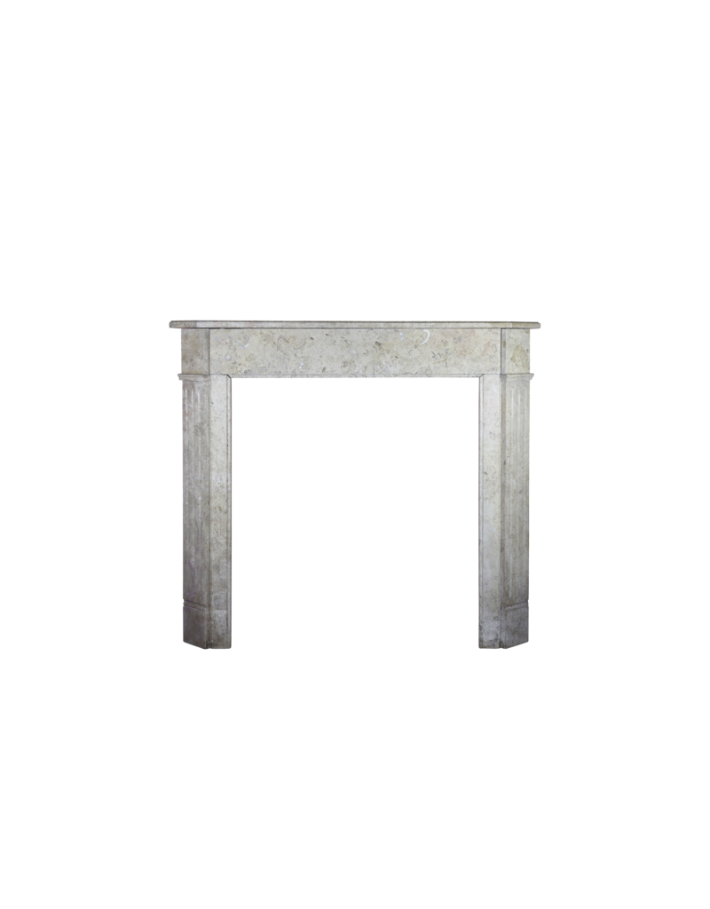 Small Marble Stone Classic Fireplace Mantle