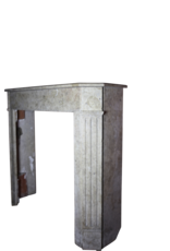 Small Marble Stone Classic Fireplace Mantle