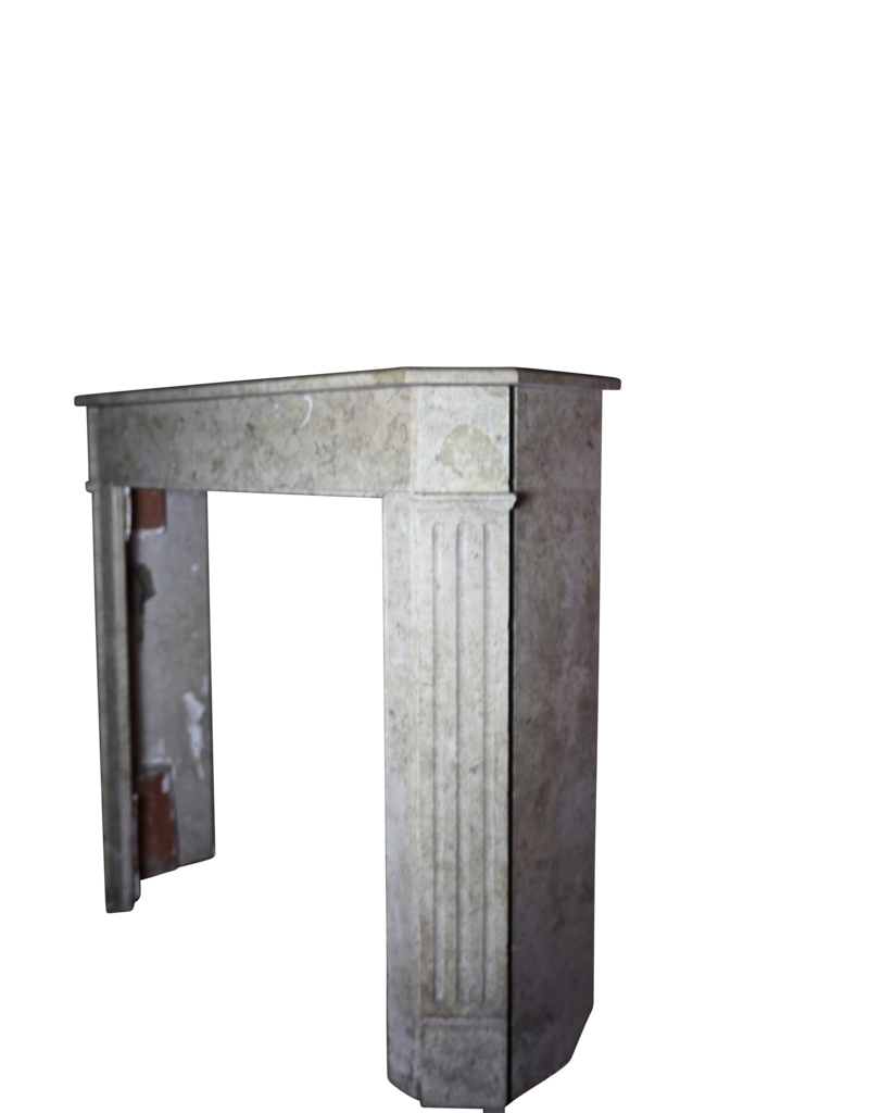 Small Marble Stone Classic Fireplace Mantle