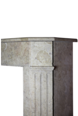 Small Marble Stone Classic Fireplace Mantle