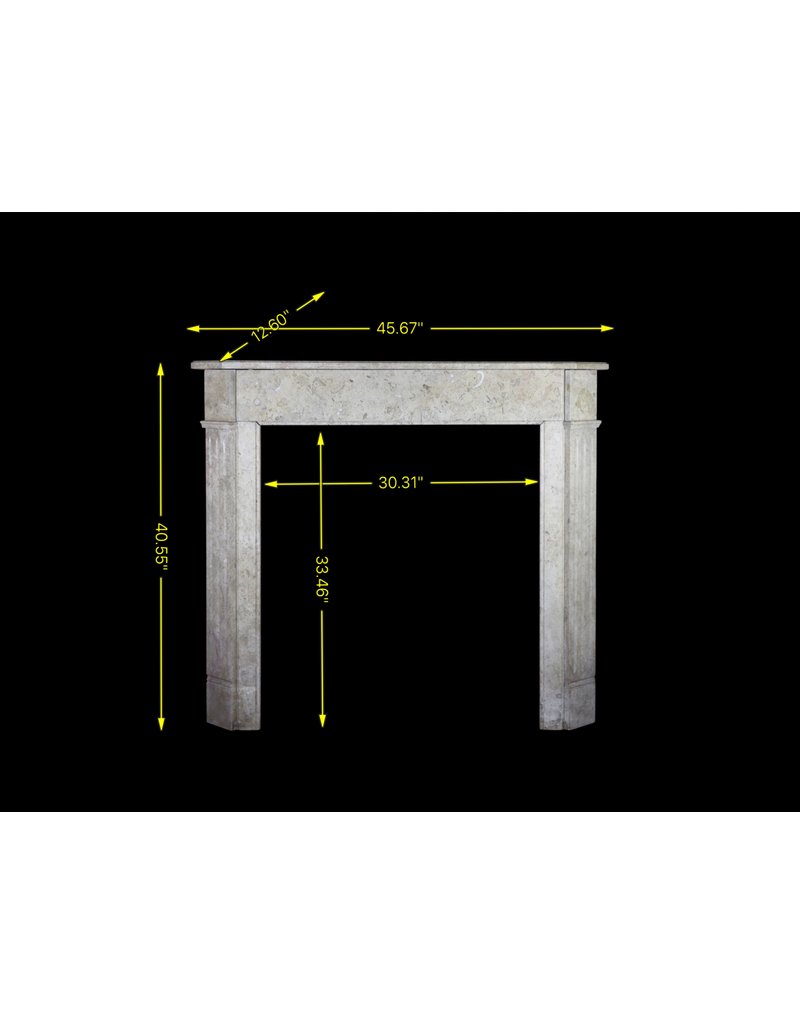 Small Marble Stone Classic Fireplace Mantle