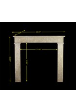 Fine Small Straight Lined Square Fireplace Surround