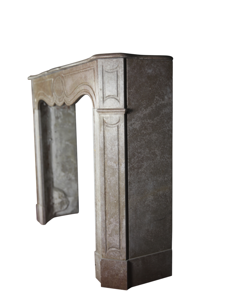 Brown Buxy French Marble Small Fireplace Surround