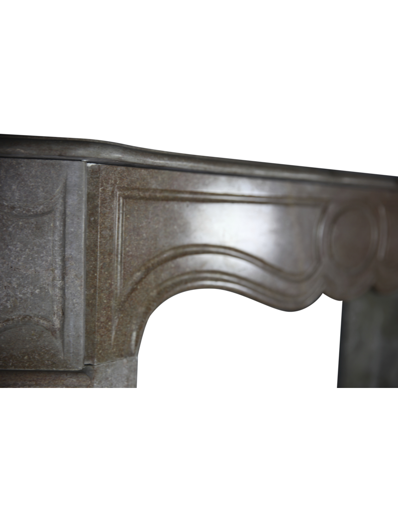 Brown Buxy French Marble Small Fireplace Surround