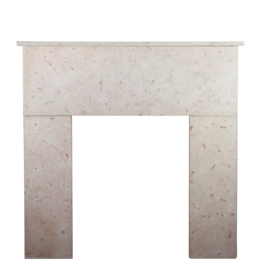 Maison Leon Van den Bogaert Art Deco Stone Small Fireplace Surround