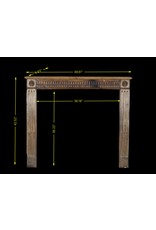 Maison Leon Van den Bogaert Kleine rustikale Kaminmaske aus Holz