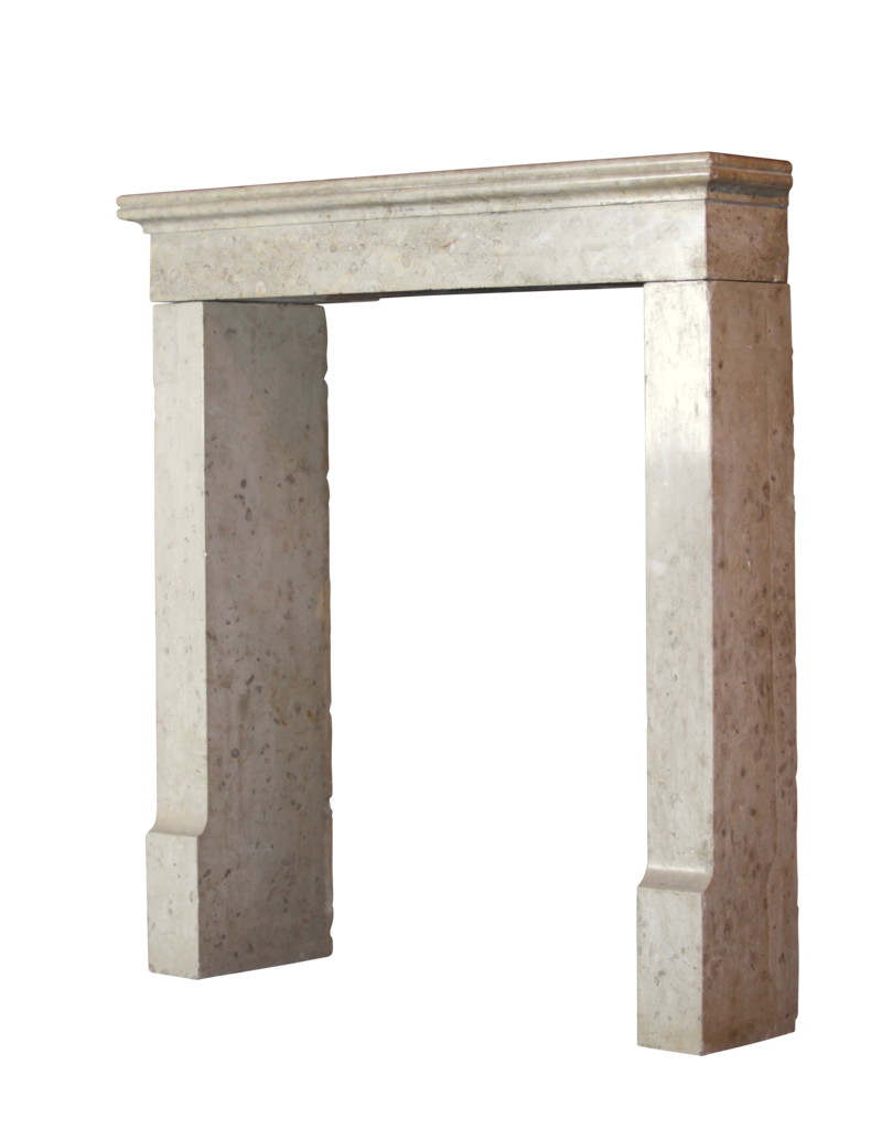 Maison Leon Van den Bogaert Kleine Vintage-Kaminmaske aus Kalkstein