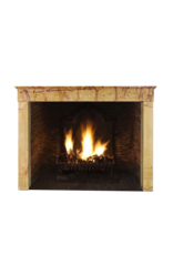 Multi Color French Vintage Fireplace Surround In Limestone