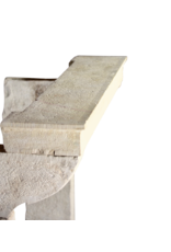 Maison Leon Van den Bogaert High French Rustic Mantle In Multi Color Limestone