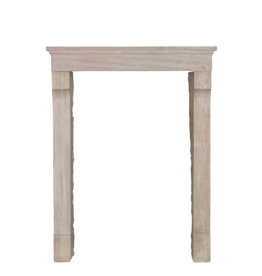 Petite French Limestone Fireplace Mantle