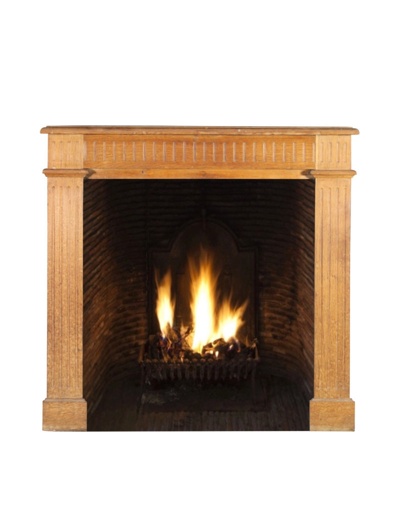 Small Country Wooden Fireplace Mantle