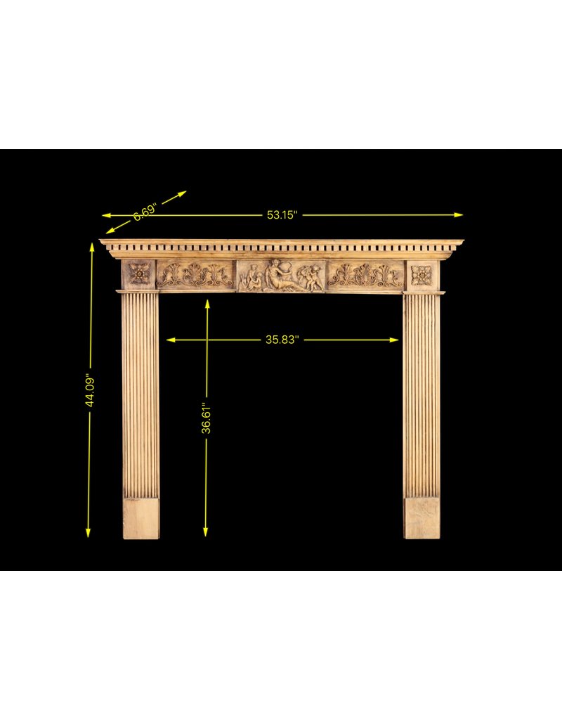 Fine English Pine Fireplace Surround