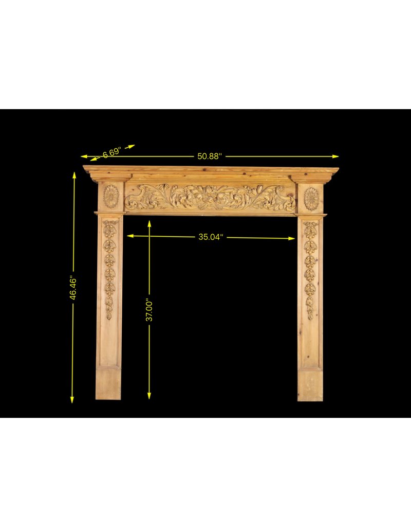 Fine English Pine Fireplace Surround