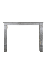 French Antique Fireplace Surround In Bicolor Stone