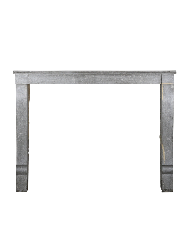 French Antique Fireplace Surround In Bicolor Stone