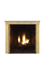 Honey Color French Limestone Antique Fireplace Surround