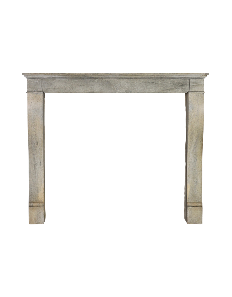 Small Grey Timeless Chique French Limestone Fireplace Surround