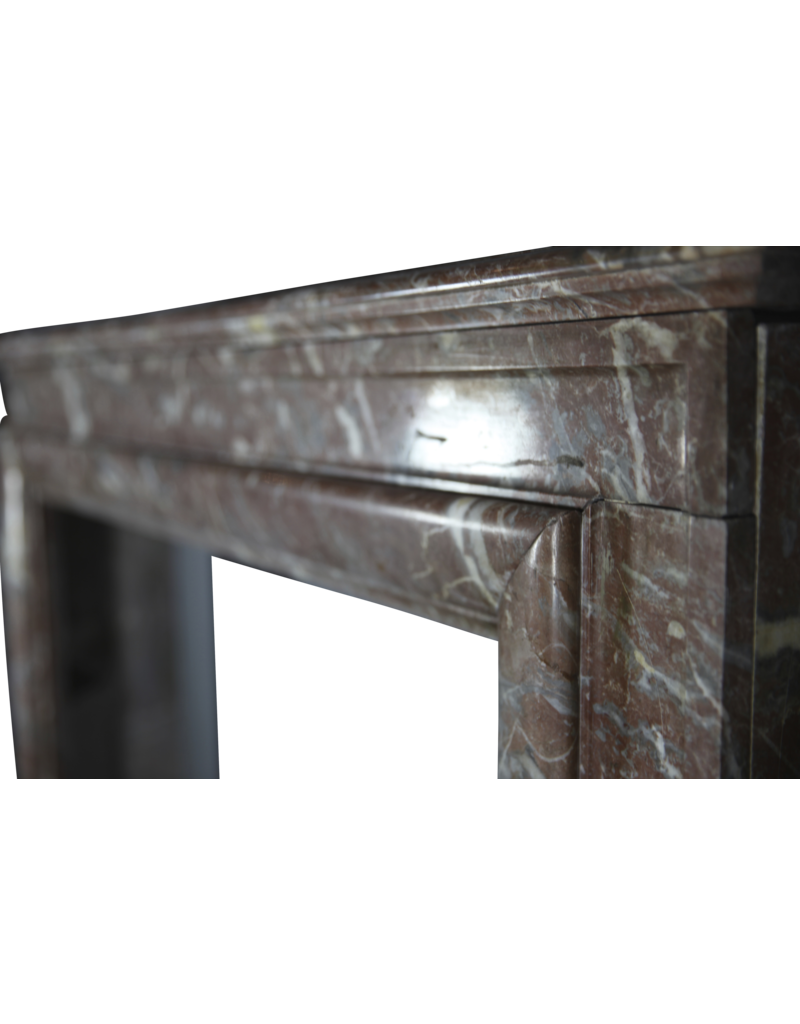 Brown Belgian Marble Fireplace Mantle