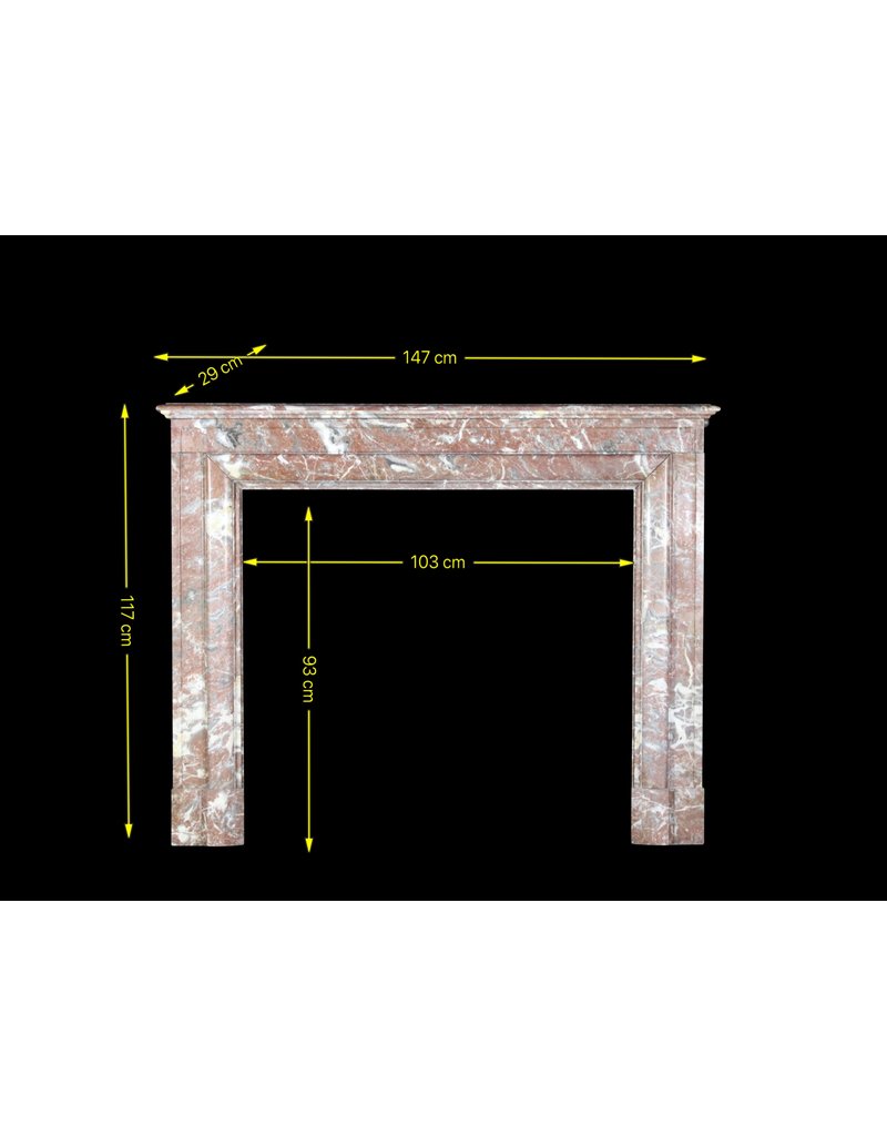 Brown Belgian Marble Fireplace Mantle