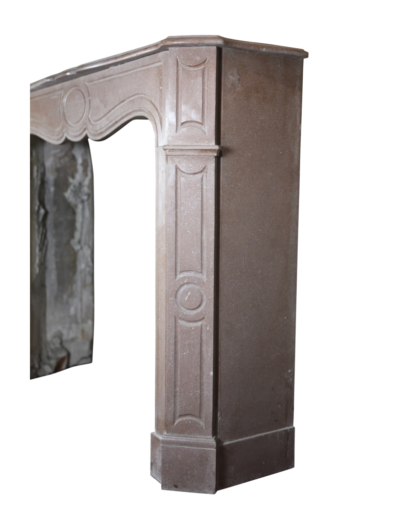 French Pompadour Style Vintage Fireplace Surround