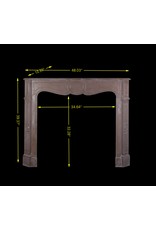 French Pompadour Style Vintage Fireplace Surround