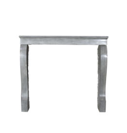 Elegant Bleu Grey French Fireplace Mantle