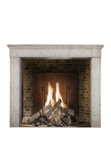 Small Country Limestone Fireplace Surround