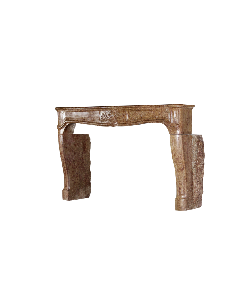Maison Leon Van den Bogaert Kleine preisgünstige französische Kaminmaske aus Stein