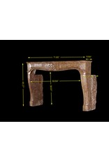 Maison Leon Van den Bogaert Kleine preisgünstige französische Kaminmaske aus Stein