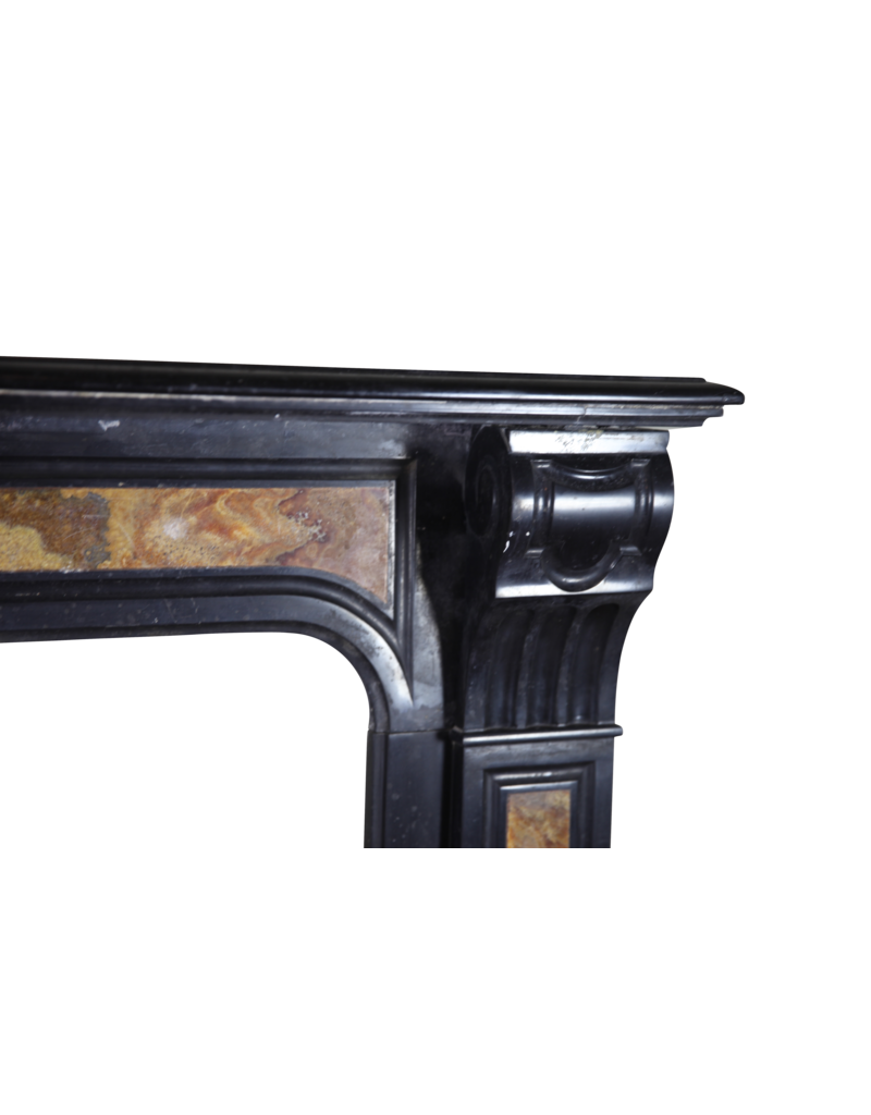 Black Belgian Marble Decorative Fireplace Surround