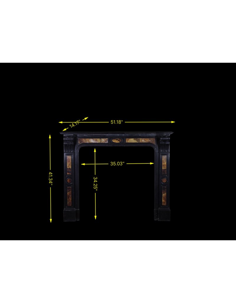Cheminée Ornementale Décorative En Marbre Belge Noir
