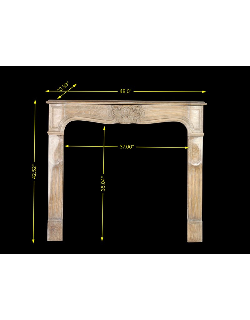 Cheminée Décorative Française De Style Lxv En Bois De Chêne